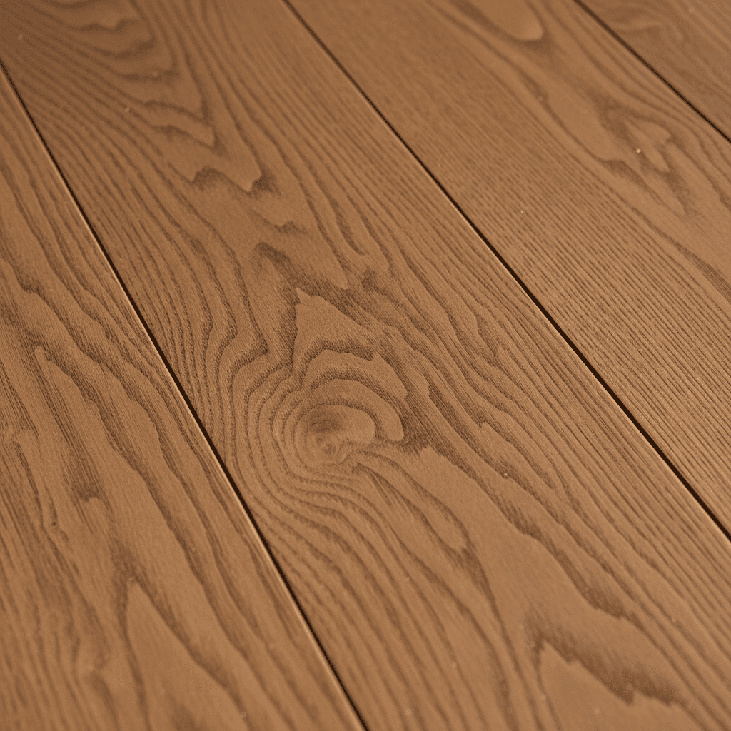 New hardwood flooring installation detail
